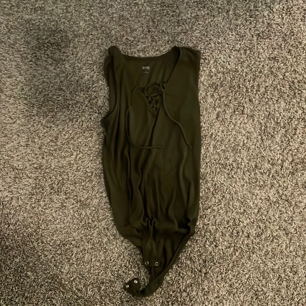Bodysuit hunter green size large women’s